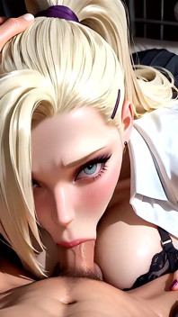 Przewodniczący rady studenckiej Ino Yamanaka popada w zdradę swojego chłopaka - Ai Generated 3D Hentai Anime Porn