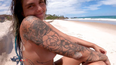 Dread Hot: Pasangan muda berkongkek di pantai bogel