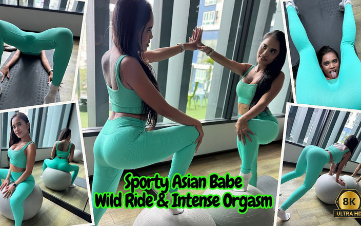 Fit lovers VR: Sportowa azjatycka laska, dzika jazda i intensywny orgazm w 8k60fps VR