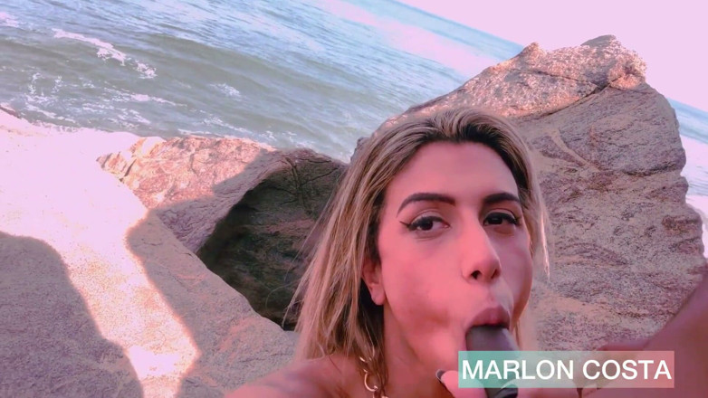Marlon Costa BBC: Fucking on the Nudist Beach with My Trans Girlfriend