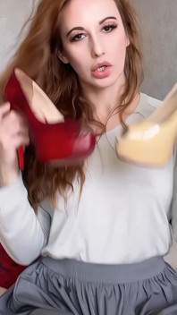 Goddess Worship with Red Sole Worship - Lick, Sniff, Submit