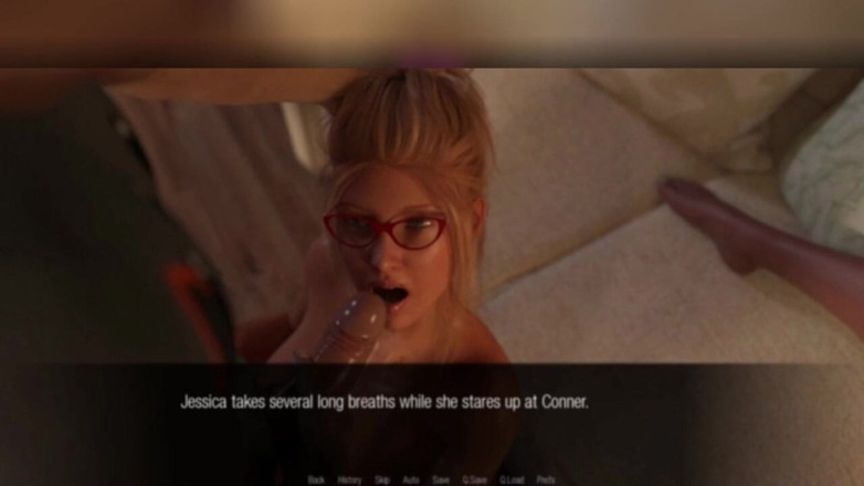3DXXXTEEN2 Cartoon: Jessica's first threesome. 3D porn cartoon sex