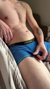 Stroking My Cock After Work
