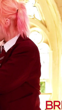 Kitty in College-uniform blowbang