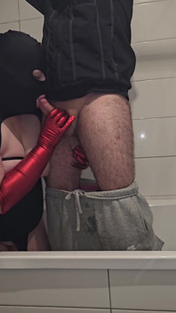The Plumber Fixed the Problem, I Gave Him a Blowjob. Risky Husband on the Way Home