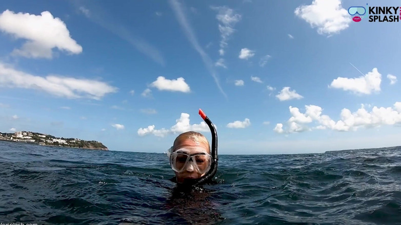 UKCuteGirl Lucy Lauren: Air Terbuka Freedive Ultra Long Fins, Wetsuit &amp; Gear Snorkel