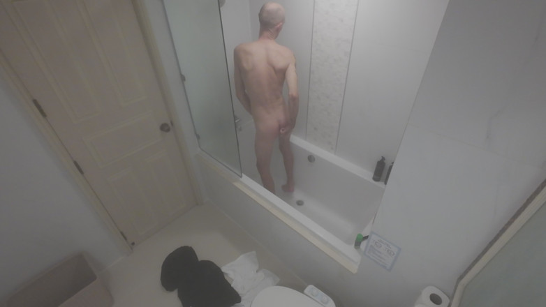 Big dick dadddy: Secret Shower Cam Caught Me Touching Myself