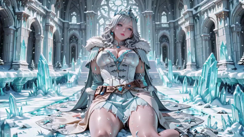 Seraphina Vale: 銀髪の氷の女王!凍てついた城でひざまずき、彼女の冷たい鎧には多くの秘密が隠されている。