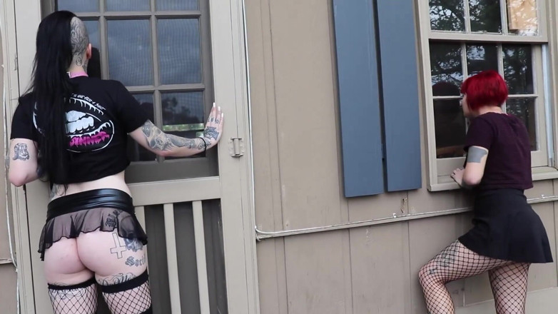 Azure Sky Films: Amelia Dire/Mallory Maneater (DSC4-1) Threesome blowjobs deepthroat oral cumshot