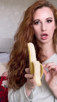 Sexy Banana Tongue Seduction