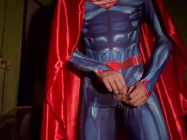 Superman Jerk off and Cumshot. (SinglePlayerBKK)