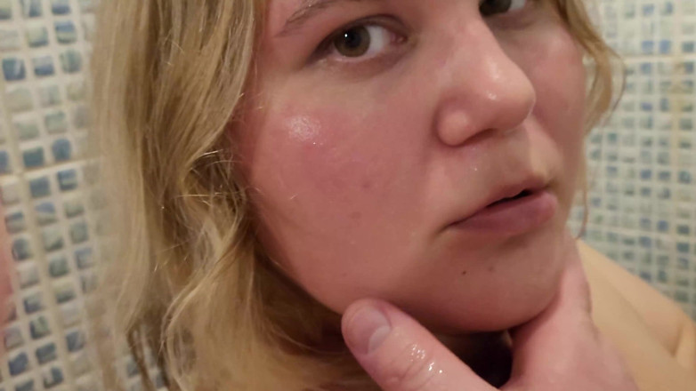 Peach Desert: Heiße blondine lutscht schwanz und nimmt nektar auf gesicht und...