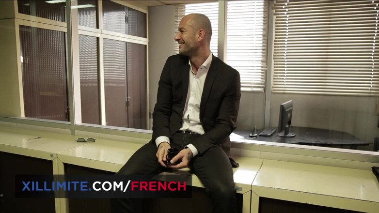 French girls at work: Anal sex at the office with busty brunette