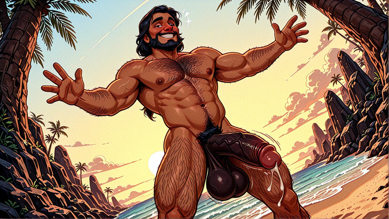 Erotic Man: Rock Hard Men Ai Art