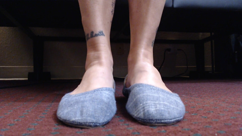 Abby Anna: Sujo balé flats sapataria