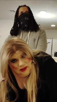 Cuck Gets Fucked by Wife's BBC Bull Lover CD Sissy Fiona Fortune