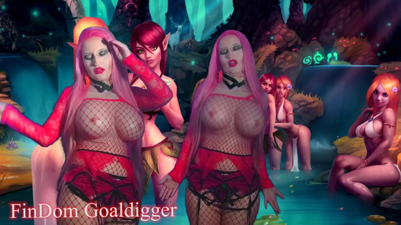 FinDom Goaldigger: 压力消失只是撸管指挥