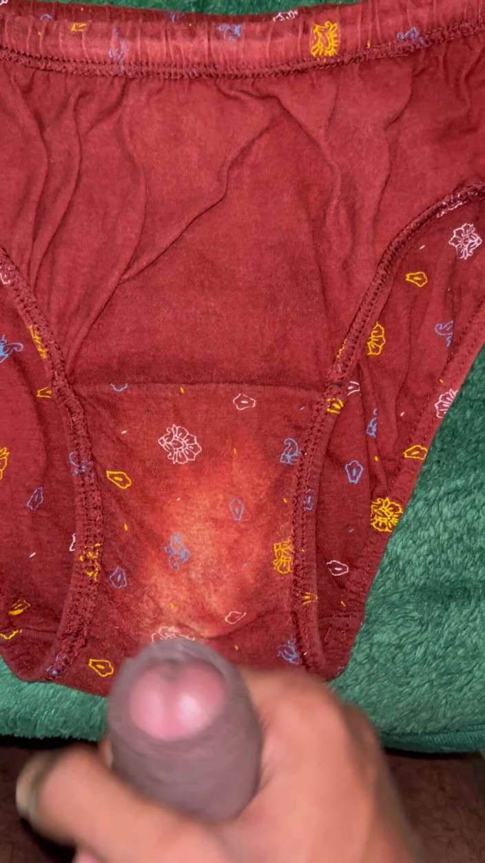 Cumlover35804: Got Rid of the Stress by Masturbating Shakutla Dirty Panties