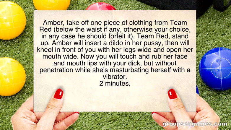 GroupSexGames: Amber Rayne Vs Eight Dicks