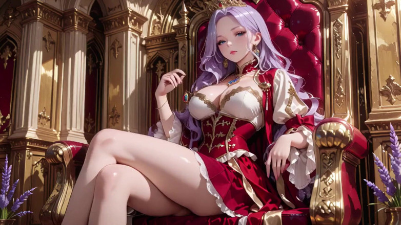 Tay Swift X: The Purple Queen! Lazy Coronation on the Golden Throne, Red &amp;...