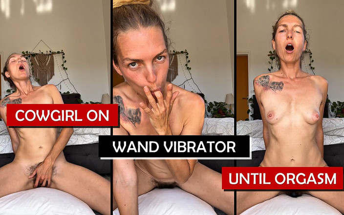 Amelie Lei: Cowgirl Riding My Wand Vibrator Until Orgasm!
