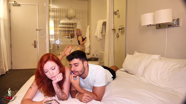 Cherrycandle: Amatérská trojka dvojitá BJ, jízda a výstřik na prsa