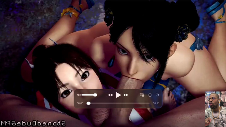 Good news media: Eve Deepthroating BBC, Chun-li Głębokie gardło twardego kutasa podczas gdy...