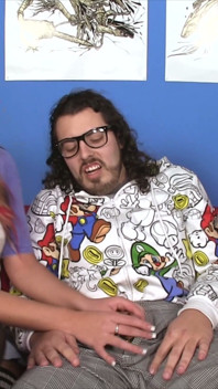 Cherry Morgan & Dakota Charms - Virgin Geek Handjob