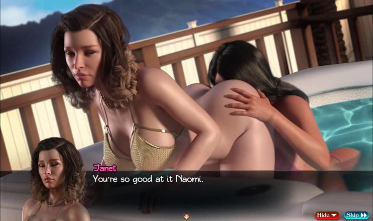 Dirty GamesXxX: 나디아의 보물 : 거대한 젖탱이의 두 레즈비언 밀프를 보고 있는 남자 ep.83