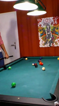 Dominated on the pool table