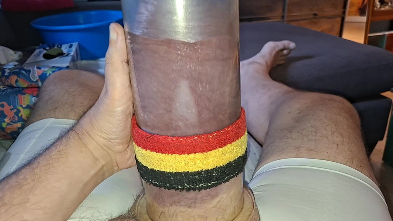 Monster_Meat_: Pumping Freak Pumps up His Silicone Cock