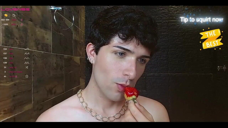 Diego_latinboy: Glutton Eating While Having Sex and Masturbating Naked on Camera
