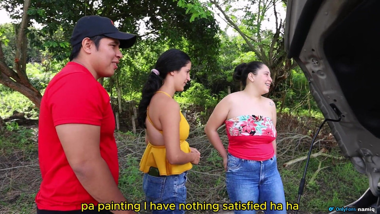 Solo_incognita: Friends Reward the Mechanic with Their Big Tits