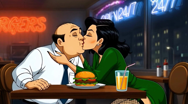 Octopussy Lovers Club: Sürtük Evli Kadın Edepsiz Umumi Tuvalette Sikiliyor. Karikatür