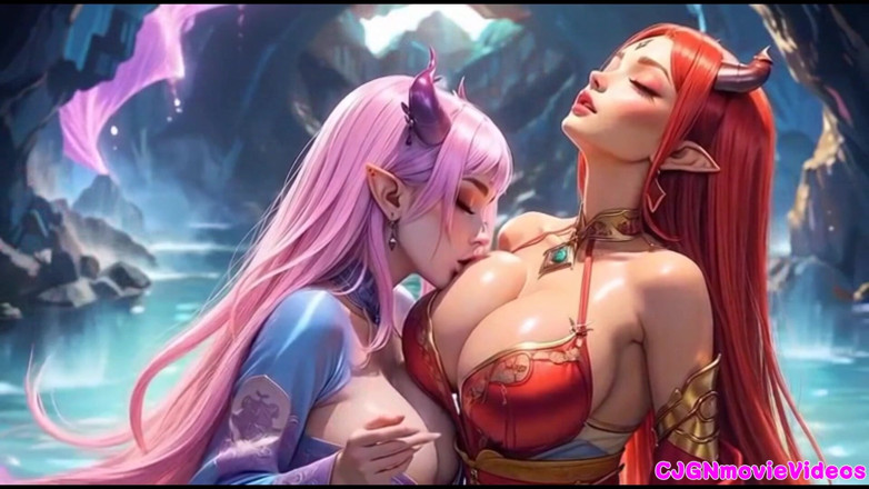 Hot girl dancing: 2. film, kraliçe 2 kızdan öpücük istiyor ve zıplayan meme, ai animasyon