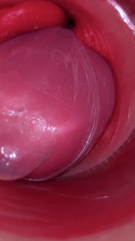 ข้างในปากมดลูกสาวถ่ายทอดสด POV กล้องในช่องหีกับดิลโด้ควยใหญ่