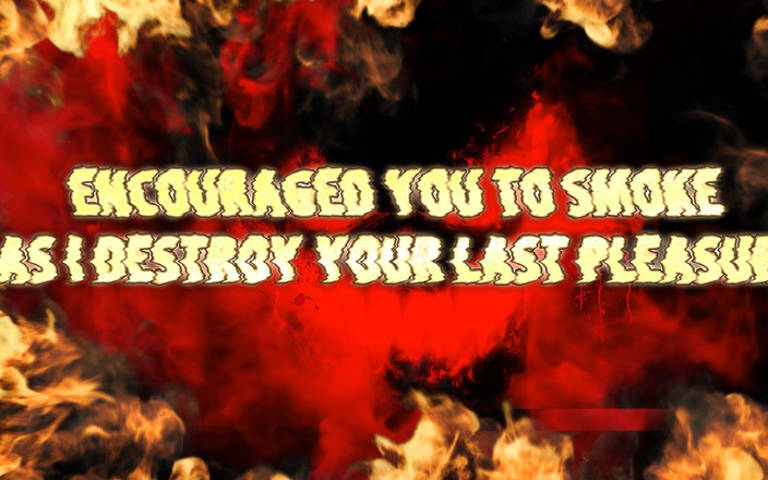 Goddess Misha Goldy: Ermutigung dich, zu rauchen, während ich dein letztes vergnügen zerstöre