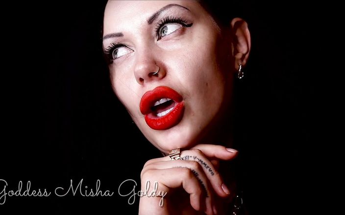 Goddess Misha Goldy: Your pathetic junkie-dick will twitch each time from thoughts about...