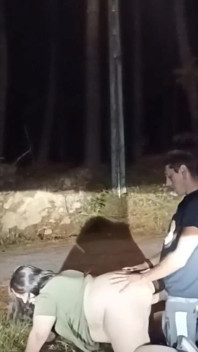 Outdoor-sex mit einer reifen