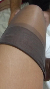 My Submissive Puts My Nylon Stockings Back on Me