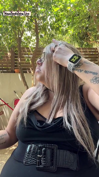 Donnona brasiliana miLF mattinata catene rituale all'aperto Parlamento longs