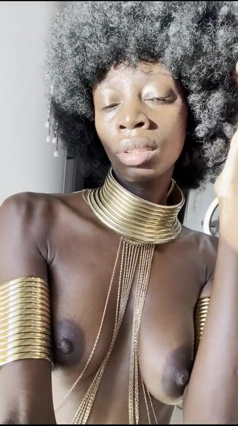 Missblackreey: 겸둥이 아프리카 여신 쾌락 의식