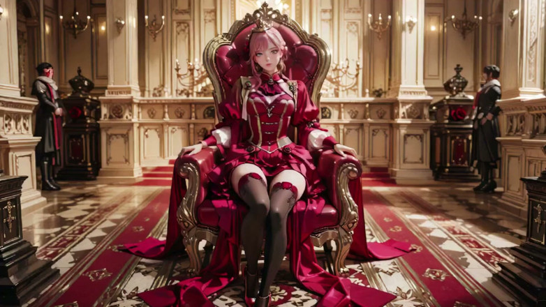 Seraphina Vale: Crimson Throne: the Pink-haired Queen's Lazy Coronation