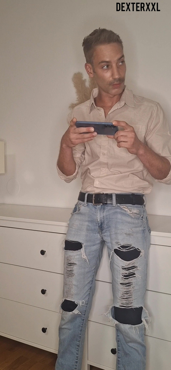 Dexterxxlfun: トーマス・ビッグ・ディック。セクシーなスキニーファックぽっちゃりパパのお尻