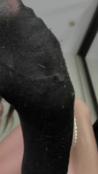 Black Socks in Long Feet