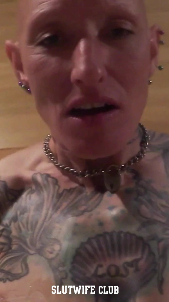 Slutwife Club: Vilja rasiert alles für mein schlampen-vorsprechen - kopf, muschi &amp; kehle blank...
