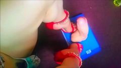 KittyHot: Cute Femboy Playing with Her Sexy Feet