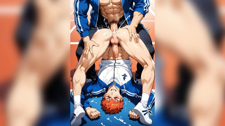 Gayming: Velký penis zadek díra anální šukání