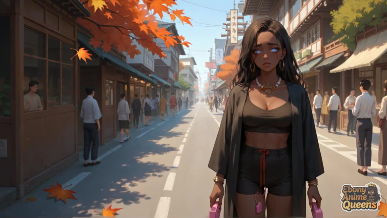 Ebony Anime Queens: La dea prosperosa fornisce una sborrata orale audacemente flamiosa, deliziosamente...