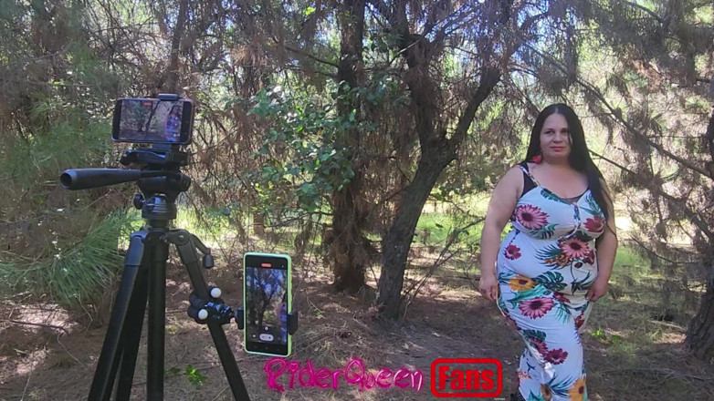 Only Riderqueen BBW Step Mom Latina Alone: Riderqueen sozinha, ao ar livre, vídeos para fãs